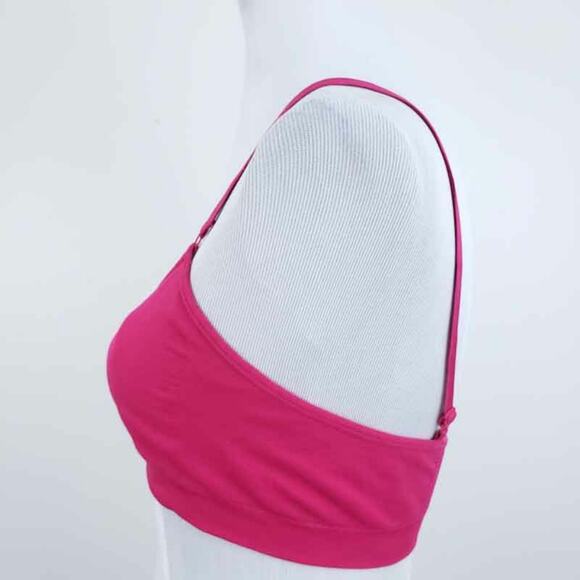 New Balance Yoga Bra Hot Pink Large Wireless Sports Bra Workout Exercise Athleti - Picture 3 of 6